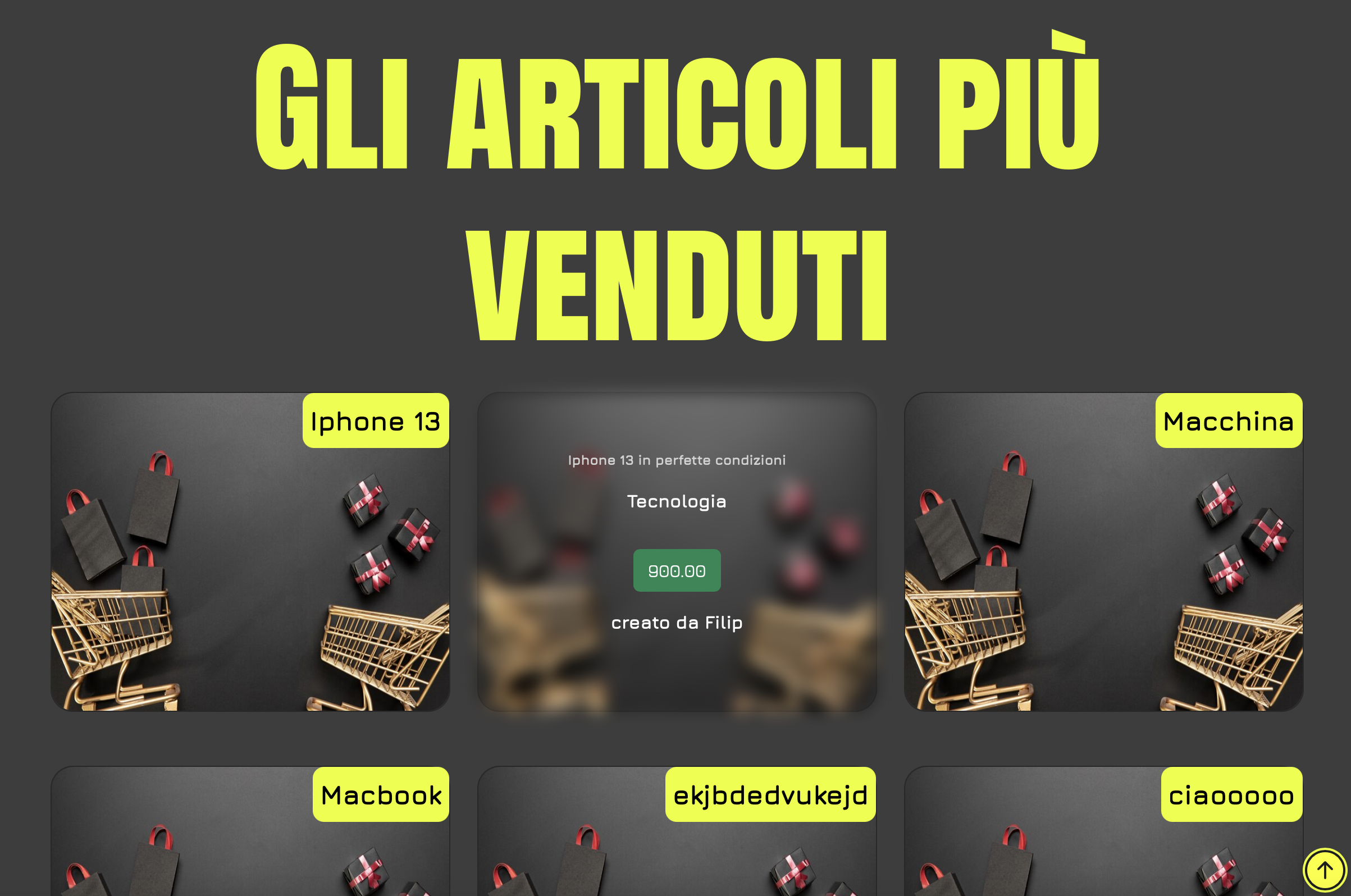 Articoli Più Venduti